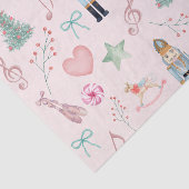 Christmas Nutcracker Pink Pastor Wasserfarbe Seidenpapier (Ausschnitt)