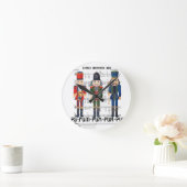 Christmas Nutcracker Runde Wanduhr (Zuhause)