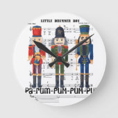 Christmas Nutcracker Runde Wanduhr (Vorderseite)