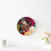 Christmas Nutcracker Runde Wanduhr (Zuhause)