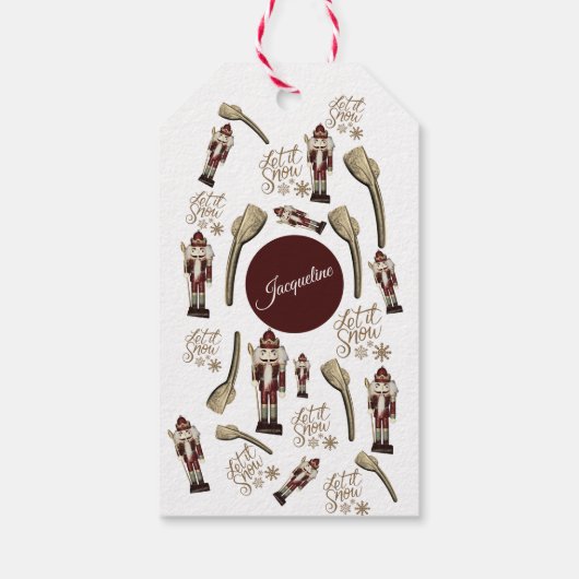 Christmas Nutcracker Soldier Nuts Geschenkanhänger (Rückseite)