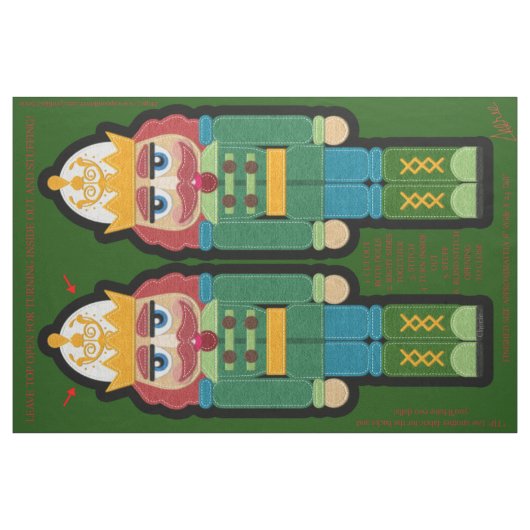 Christmas Nutcracker Soldier Soft Doll Kit Niedlic Stoff (Fat Quarter (45,7 x 55,9 cm))