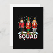 Christmas Nutcracker Squad Ballet Dance Funny Holi Einladung (Vorne/Hinten)