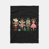 Christmas Nutcracker Squad Ballet Dance Women Kid Fleecedecke (Vorderseite)