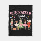 Christmas Nutcracker Squad Ballet Dance Women Kids Fleecedecke (Vorderseite)