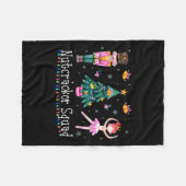 Christmas Nutcracker Squad Ballet Dance Women Kids Fleecedecke (Vorderseite (Horizontal))