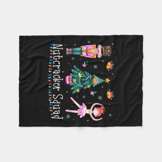 Christmas Nutcracker Squad Ballet Dance Women Kids Fleecedecke (Vorderseite (Horizontal))
