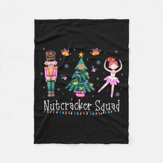 Christmas Nutcracker Squad Ballet Dance Women Kids Fleecedecke (Vorderseite)