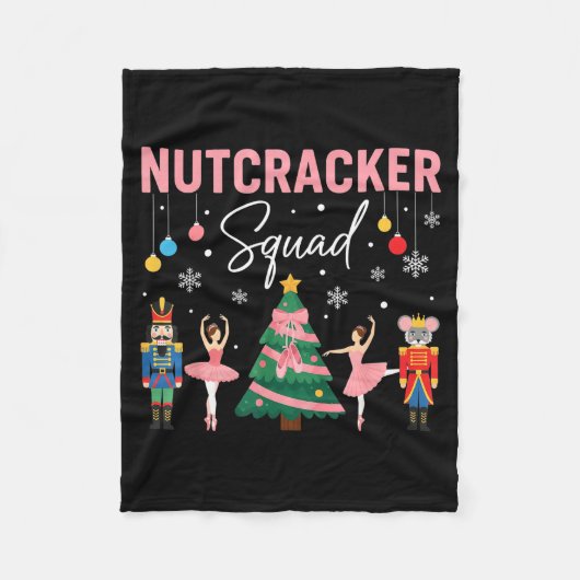 Christmas Nutcracker Squad Ballet Dance Women Kids Fleecedecke (Vorderseite)