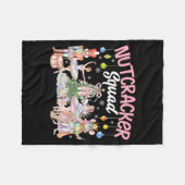 Christmas Nutcracker Squad Ballet Family Matching  Fleecedecke (Vorderseite (Horizontal))