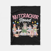 Christmas Nutcracker Squad Ballet Family Matching  Fleecedecke (Vorderseite)