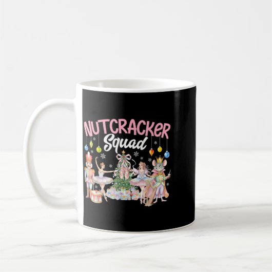 Christmas Nutcracker Squad Ballet Family Matching Kaffeetasse (Links)