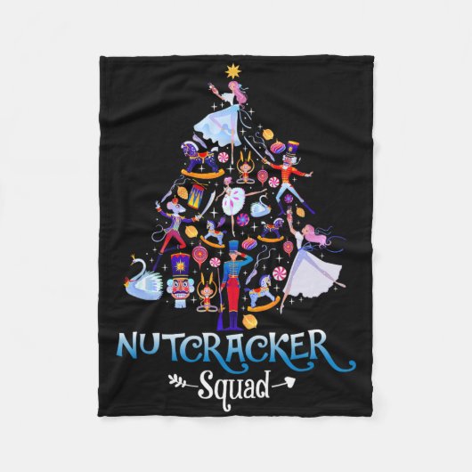 Christmas Nutcracker Squad Byllet Dance Women Kids Fleecedecke (Vorderseite)