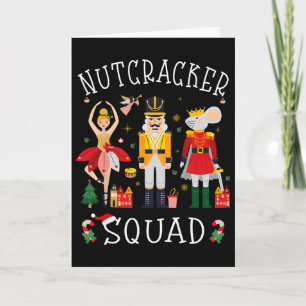 Christmas Nutcracker Squad Byllet Dance Women Kids Karte