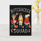 Christmas Nutcracker Squad Byllet Dance Women Kids Karte (Gelbe Blume)