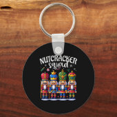 Christmas Nutcracker Squad Pajama Winter Holiday T Schlüsselanhänger (Vorderseite)