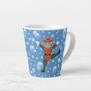 Christmas Nutcracker Tänzer Rustic Wood Latte Tass Milchtasse