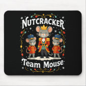 Christmas Nutcracker Team Mouse Funny Soldier Xmas Mousepad (Vorne)