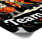 Christmas Nutcracker Team Mouse Funny Soldier Xmas Poster (Ecke)