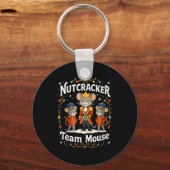 Christmas Nutcracker Team Mouse Funny Soldier Xmas Schlüsselanhänger (Vorderseite)