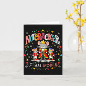 Christmas Nutcracker Team Mouse Women Kids Girl  Karte (Gelbe Blume)