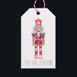Christmas Nutcracker Toy Soldier Geschenkanhänger<br><div class="desc">Ein skurriler Wasserfarbe Nutcracker Charakter Spielzeugsoldat Geschenk-Tag für den Urlaub. Dies ist der Satz der Saison am Ende.</div>