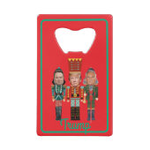 Christmas Nutcracker Trump Kennedy Musk Geldbeutel Flaschenöffner (Vorderseite)