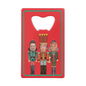 Christmas Nutcracker Trump Kennedy Musk Geldbeutel Flaschenöffner (Rückseite)