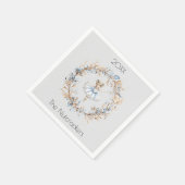 Christmas Nutcracker Watercolor Ballerina Serviette (Ecke)