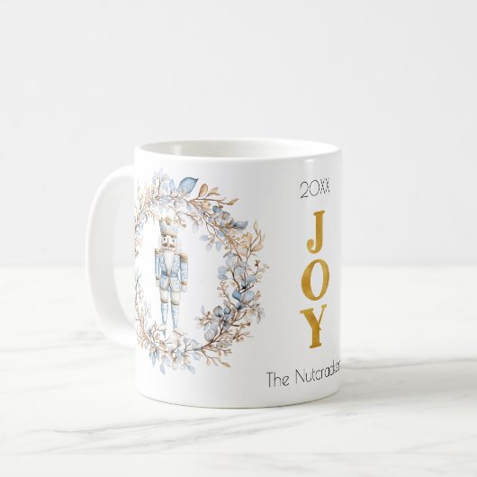 Christmas Nutcracker Watercolor Kaffeetasse (Vorderseite Links)