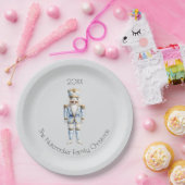 Christmas Nutcracker Watercolor Pappteller (Party)
