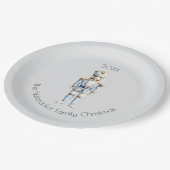 Christmas Nutcracker Watercolor Pappteller (Schrägansicht)