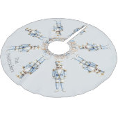 Christmas Nutcracker Watercolor Polyester Weihnachtsbaumdecke (Schrägansicht)