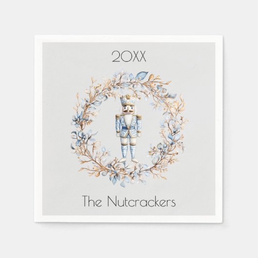 Christmas Nutcracker Watercolor Serviette (Vorderseite)