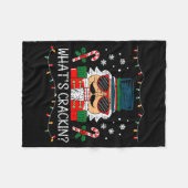 Christmas Nutcracker Whats Crackin Funny Xmas Men  Fleecedecke (Vorderseite (Horizontal))