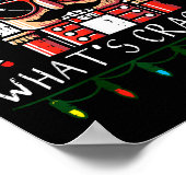 Christmas Nutcracker Whats Crackin Funny Xmas Men Poster (Ecke)