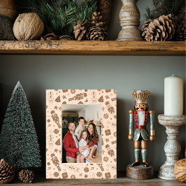 Christmas Nutcracker Wooden Geätzte Rahmen