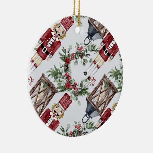 Christmas nutcrackers and lanterns keramik ornament (Rechts)