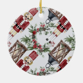 Christmas nutcrackers and lanterns keramik ornament (Hinten)