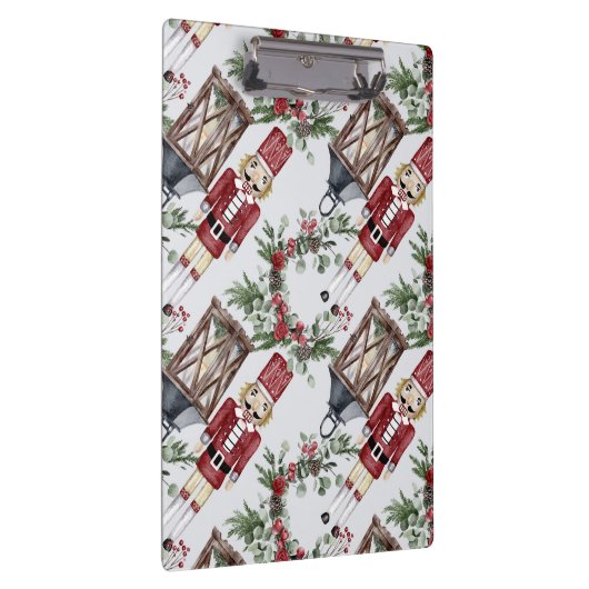 Christmas nutcrackers and lanterns klemmbrett (Rechts)