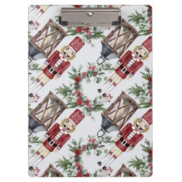 Christmas nutcrackers and lanterns klemmbrett