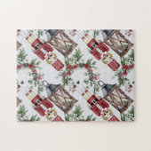 Christmas nutcrackers and lanterns puzzle (Horizontal)