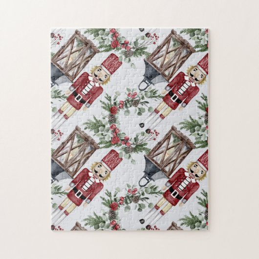 Christmas nutcrackers and lanterns puzzle (Vertikal)