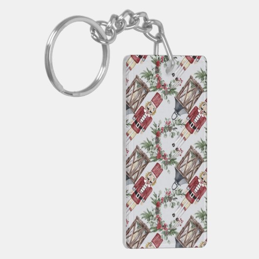 Christmas nutcrackers and lanterns schlüsselanhänger (Vorderseite links)