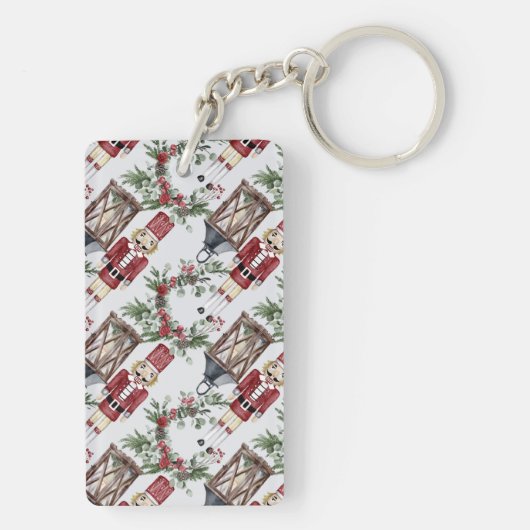 Christmas nutcrackers and lanterns schlüsselanhänger (Rückseite)