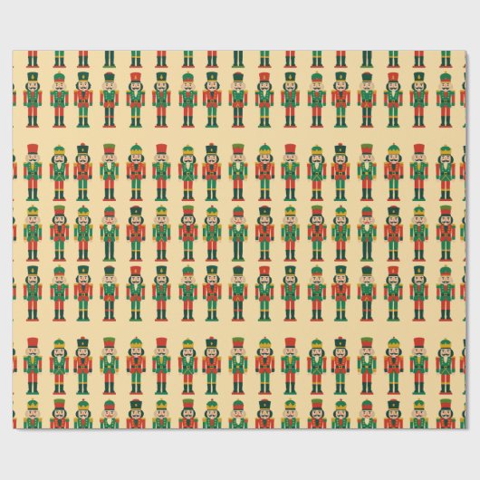 Christmas Nutcrackers on Light Geschenkpapier (Flach)