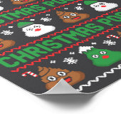Christmas O Crew Xelated Ugly Christmas Pajamas Op Poster (Ecke)