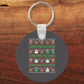 Christmas O Crew Xelated Ugly Christmas Pajamas Op Schlüsselanhänger (Vorderseite)