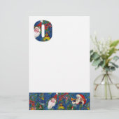 CHRISTMAS O SCHREIBEN / SANTA CLAUS MIT ROTEM RIBB BRIEFPAPIER (Stehend Vorderseite)