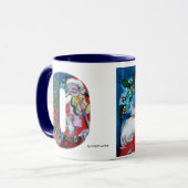 CHRISTMAS O SCHREIBEN / SANTA MIT VIOLIN MONOGRAM TASSE (Vorderseite Links)